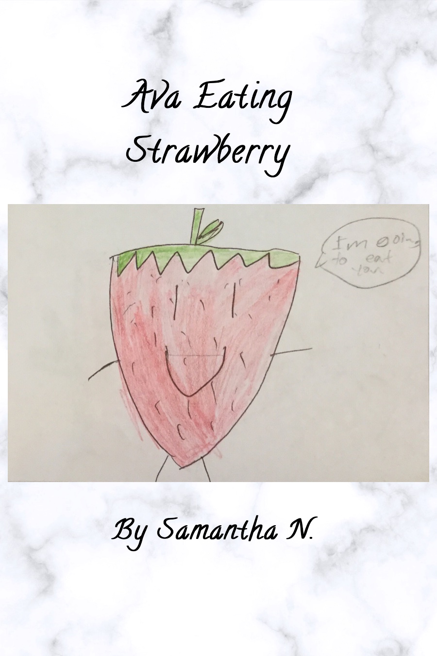 Ava Eating Strawberry by Samantha N