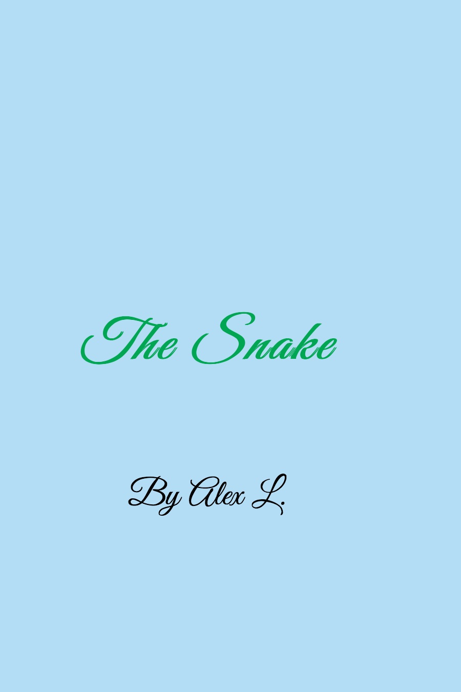 The snake by Alex I