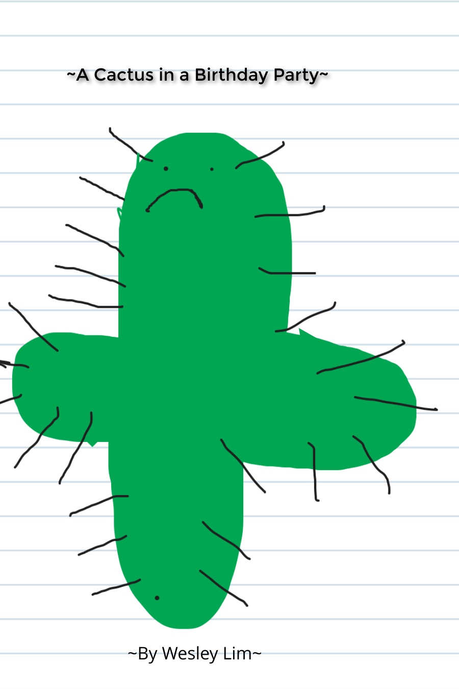 A cactus in a birthday