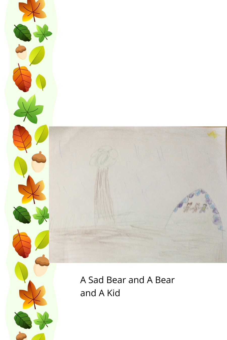A Sad Bear and A Bear and A Kid by Ayaan A