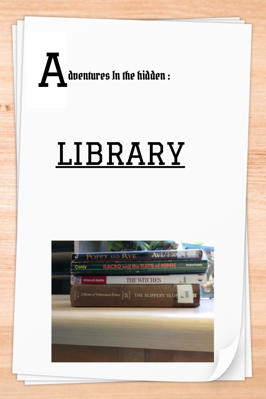 Adventures in the Secret Library by Abigail K