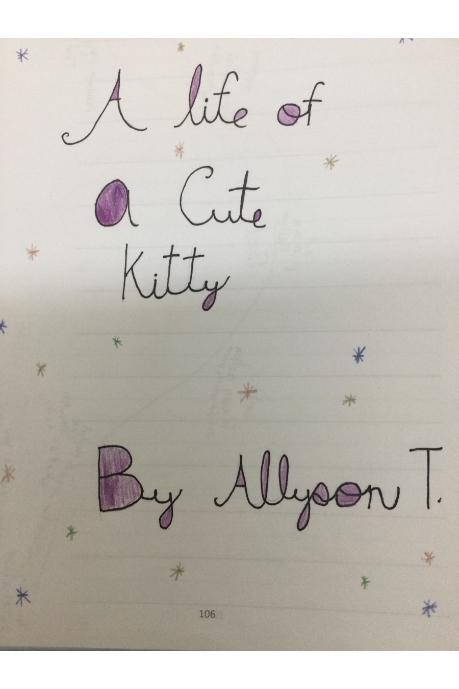 A Life of a Cute Kitty By Allyson T