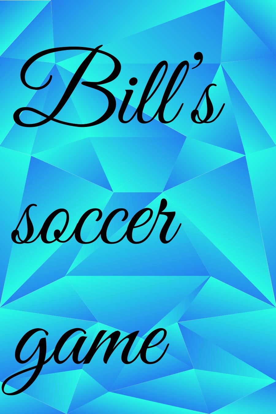 Bill’s Soccer Game by Jeremy C