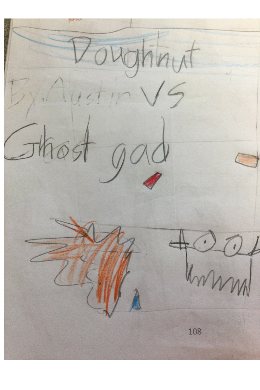 Doughnut vs Ghost Gad by Austin C