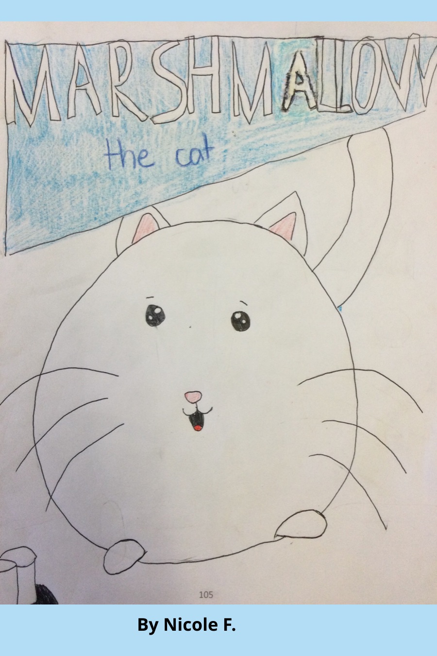 Marshmallow the Cat by Nicole F