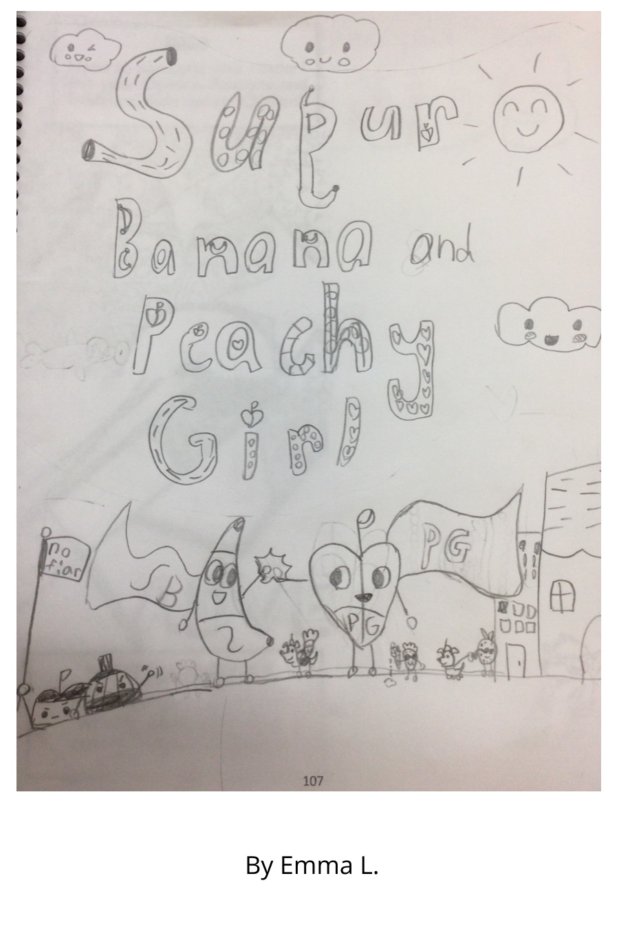 Super Banana and Peachy Girl By Emma L