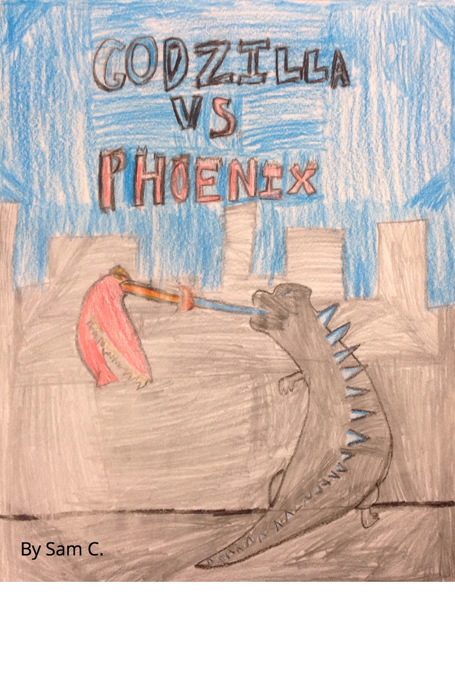 Godzilla VS Phoenix by Samuel Sam C