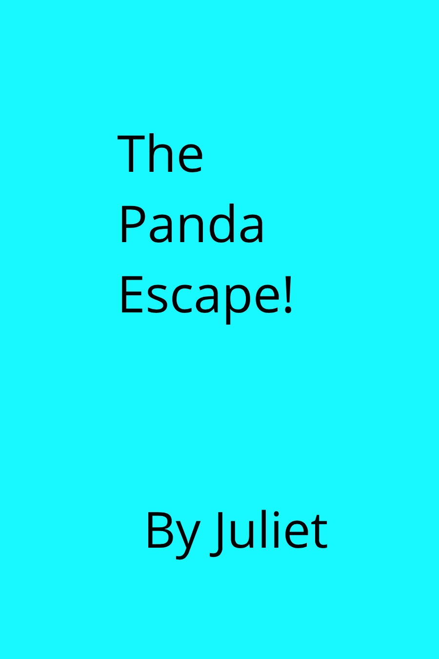 The Panda Escape By Juliet L