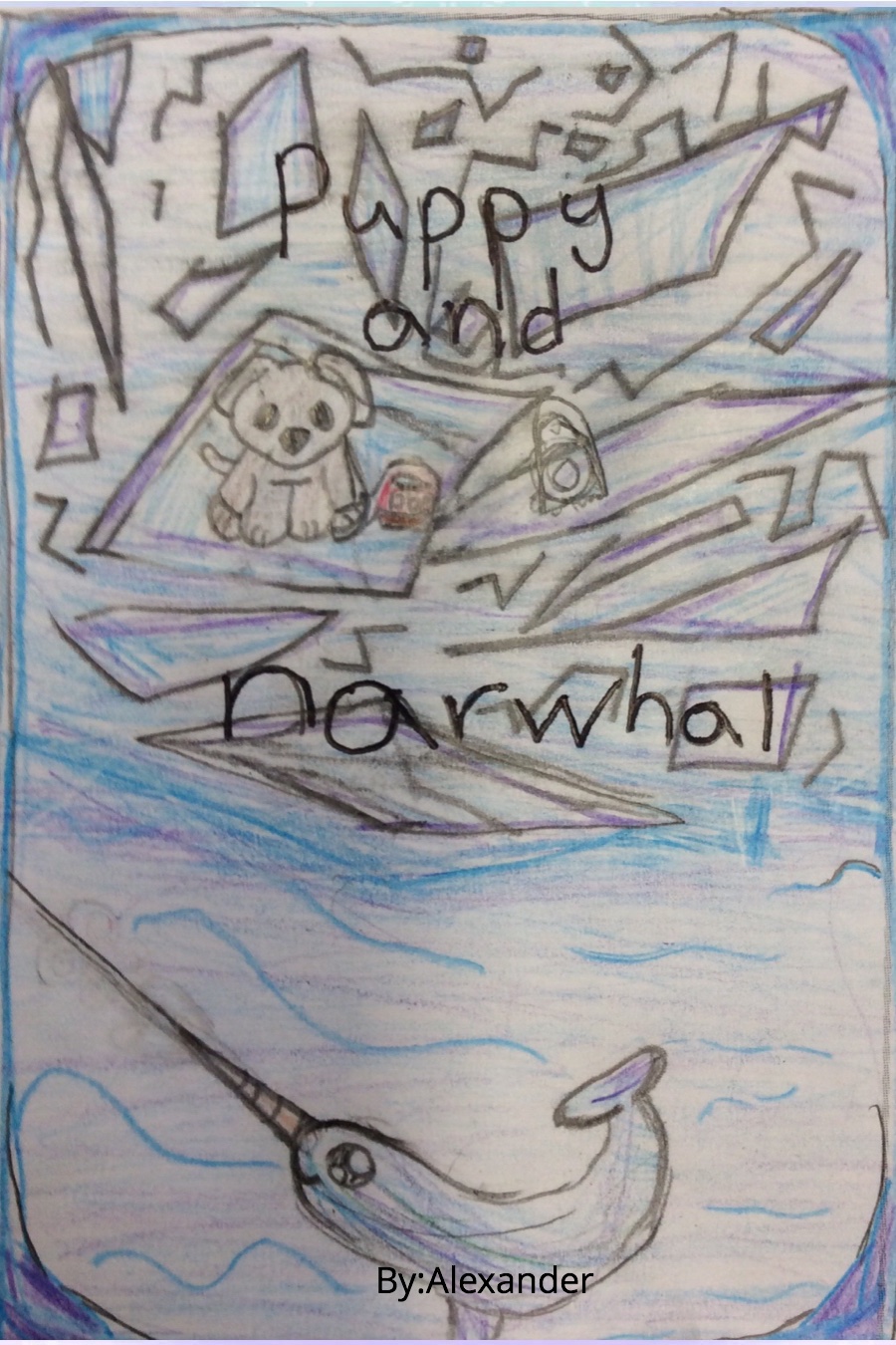 Puppy and Narwhal by Alexander W