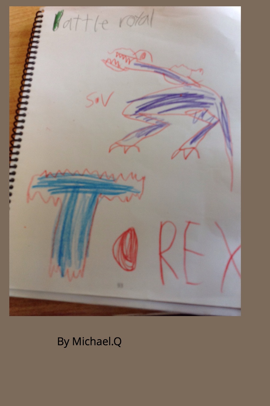 Battle Royale T-Rex vs Spinosaurus by Michael Q
