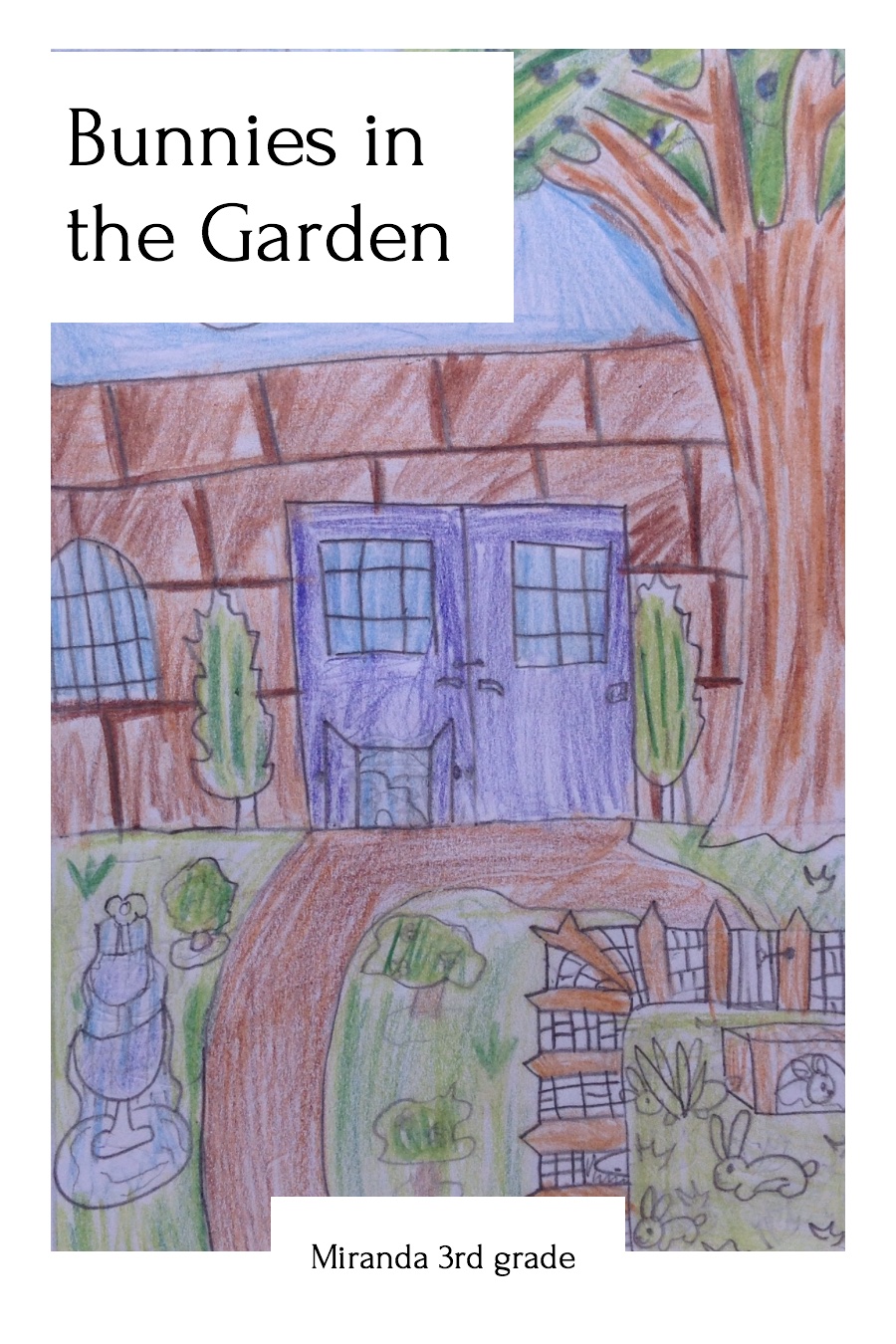 Bunnies in the Garden by Miranda W