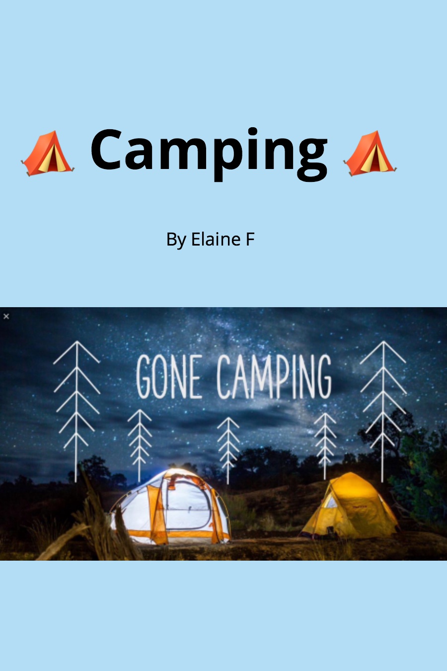 Camping by Elaine F
