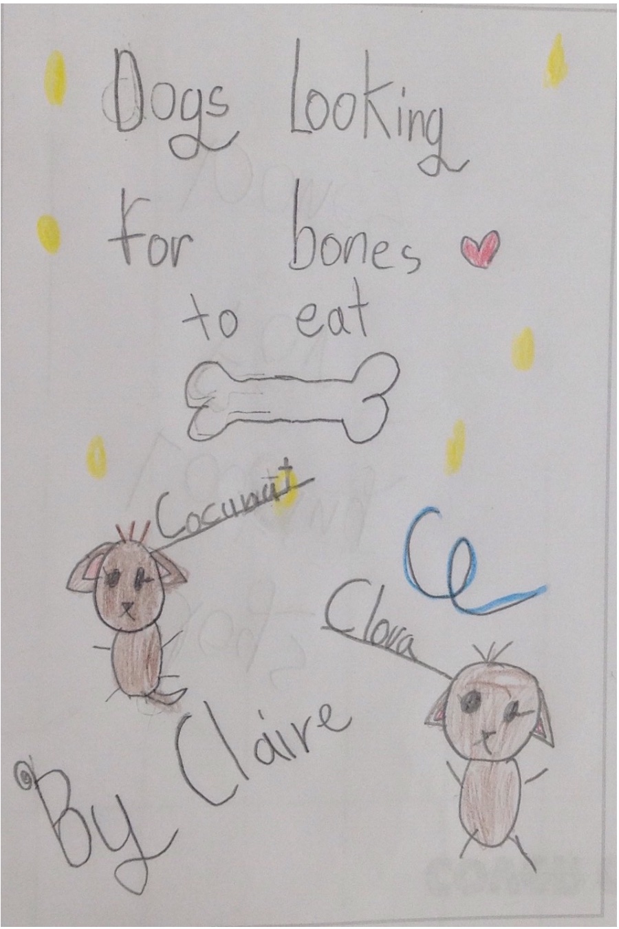 Dog Looking For Bones by Claire C