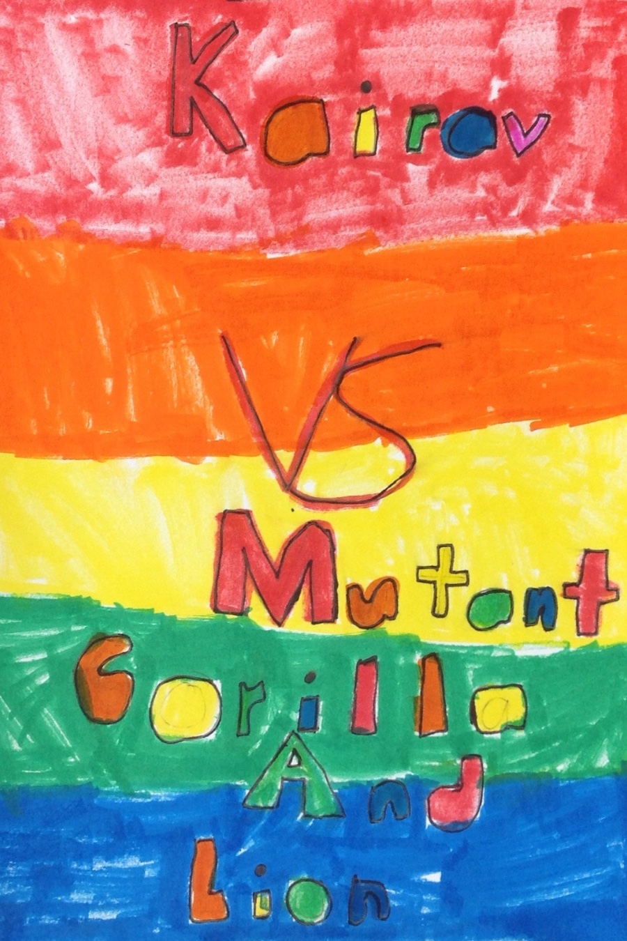 Kairav vs mutant gorillas and lions by Jaiman S
