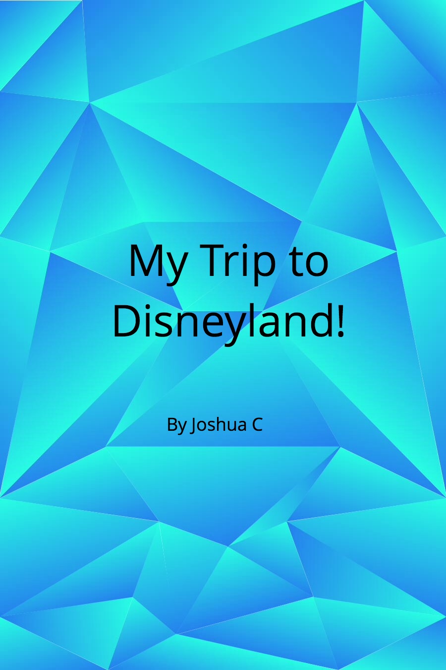 My Trip to Disneyland by Joshua C