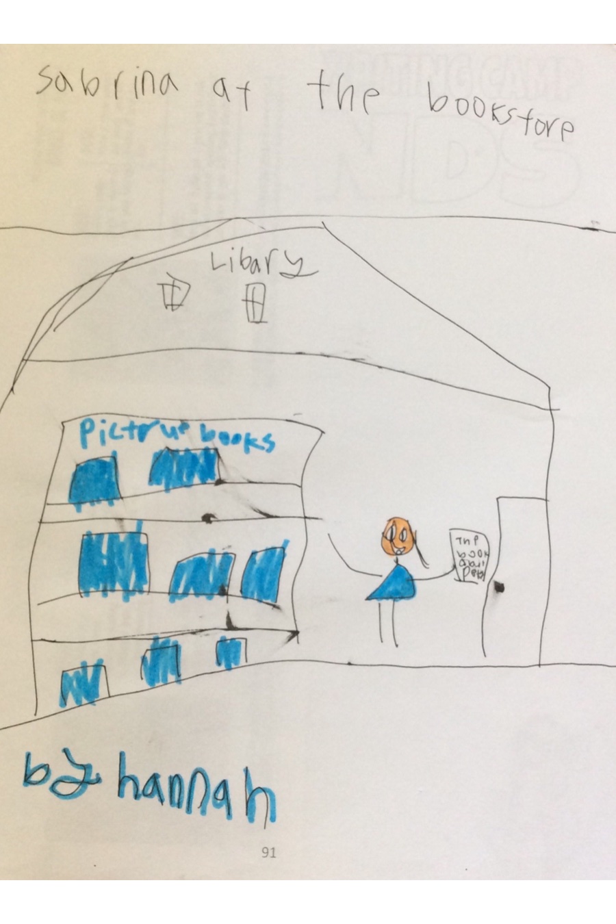 Sabrina at the Bookstore by Hannah W