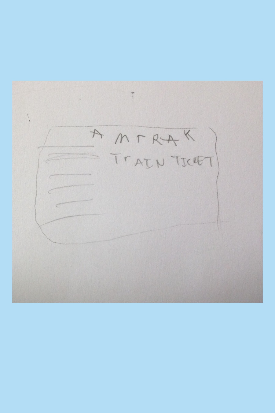 The Amtrak Ticket by Luc D