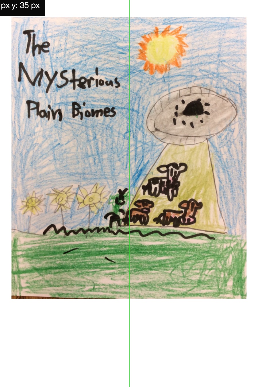 Three Cows and an Alien by Ali R