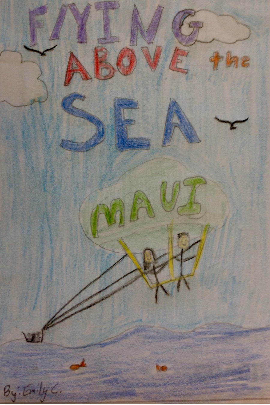 Flying Above the Sea by Emily C
