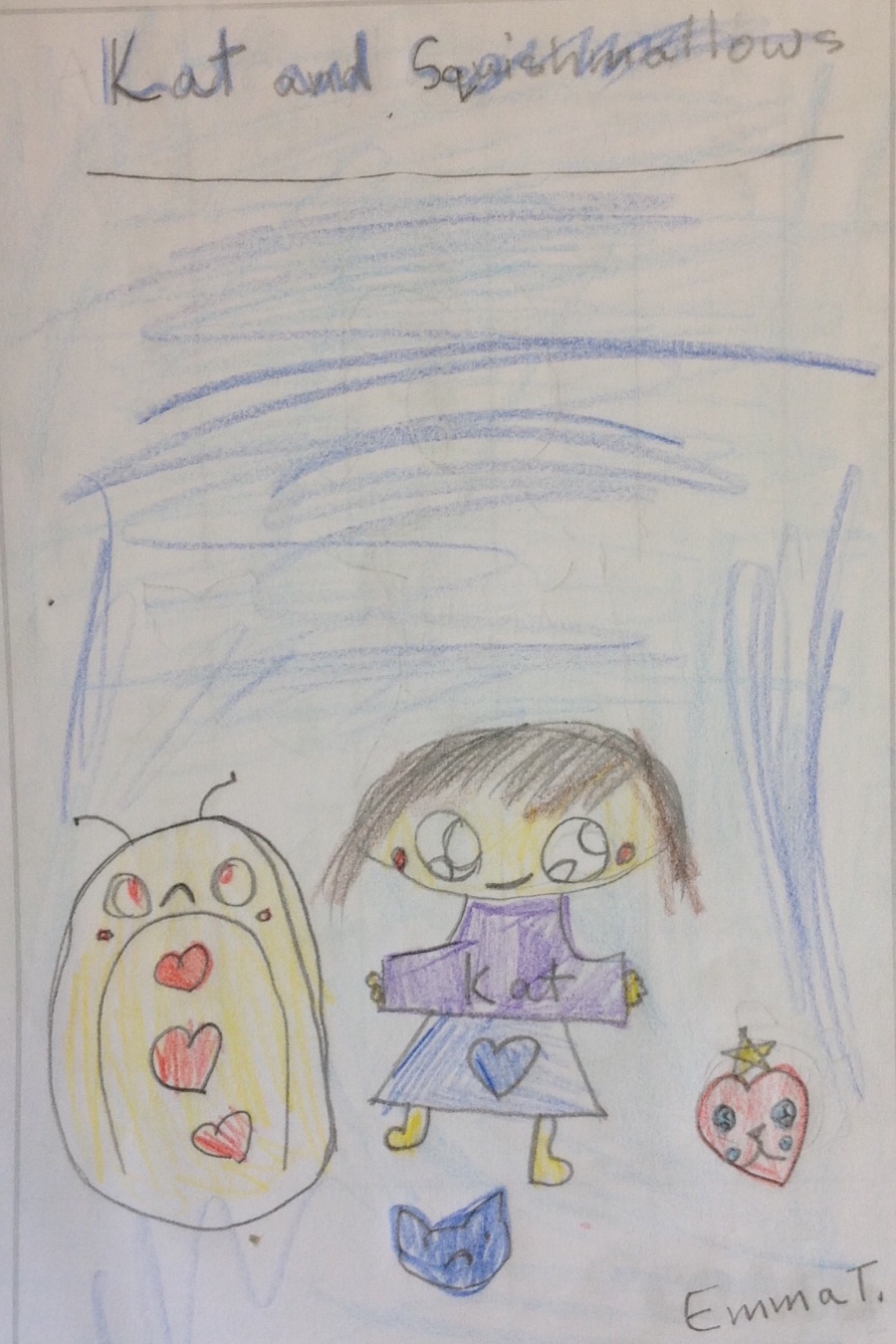 Kat and her Squishmallows by Emma T