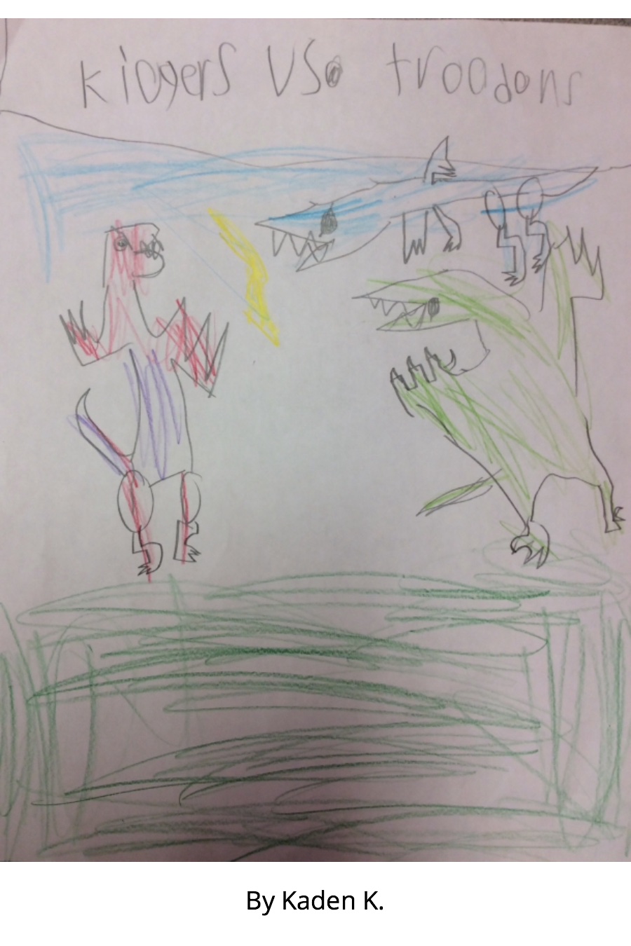 Kiogers and Troodons By Kaden K