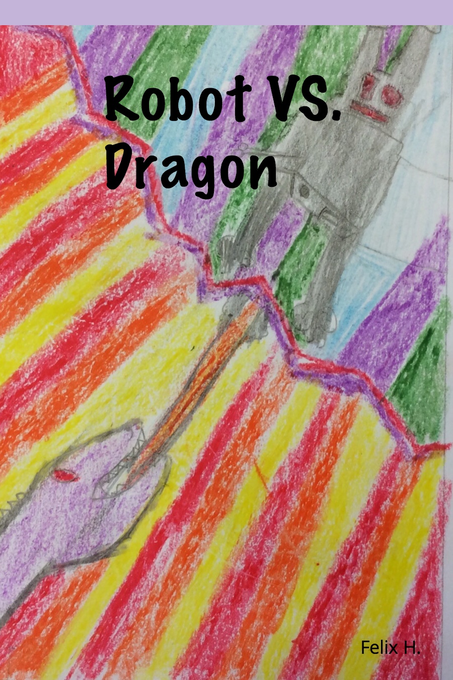 Robot vs Dragon by Felix H