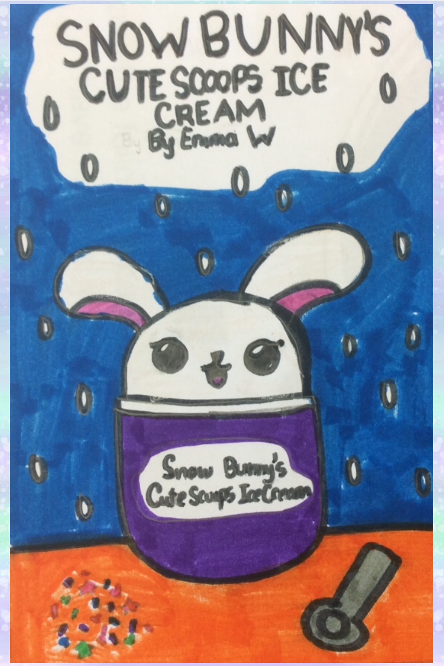 Snow Bunny’s Cute Scoops Ice Cream by Emma W