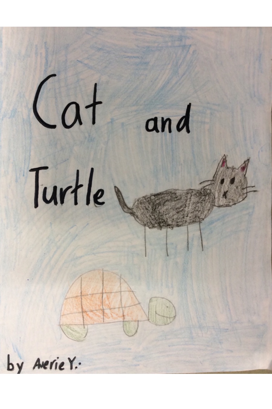 Cat and Turtle by Averie Y
