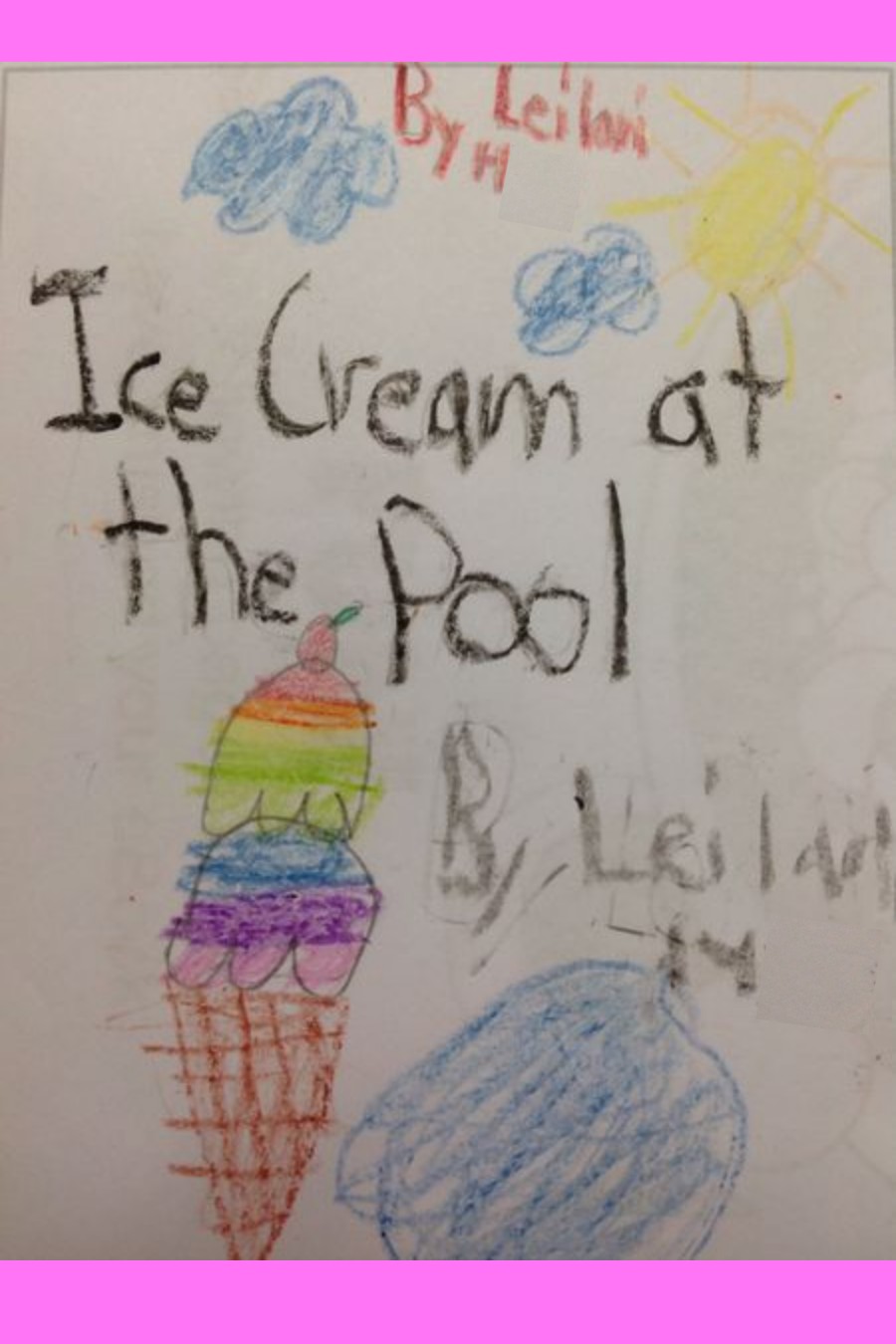 Ice Cream at the Pool by Leilani H