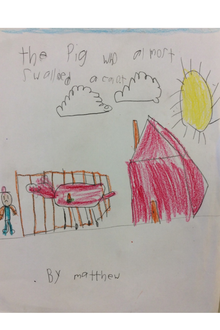 The Pig Who Almost Swallowed a Carrot by Matthew S