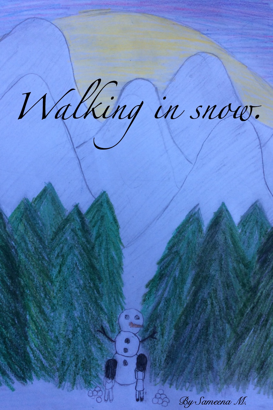 Walking In Snow by Sameena M v3