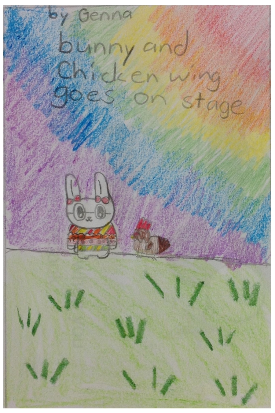 Bunny and Chicken Wing Goes on Stage by Genevieve Genna K
