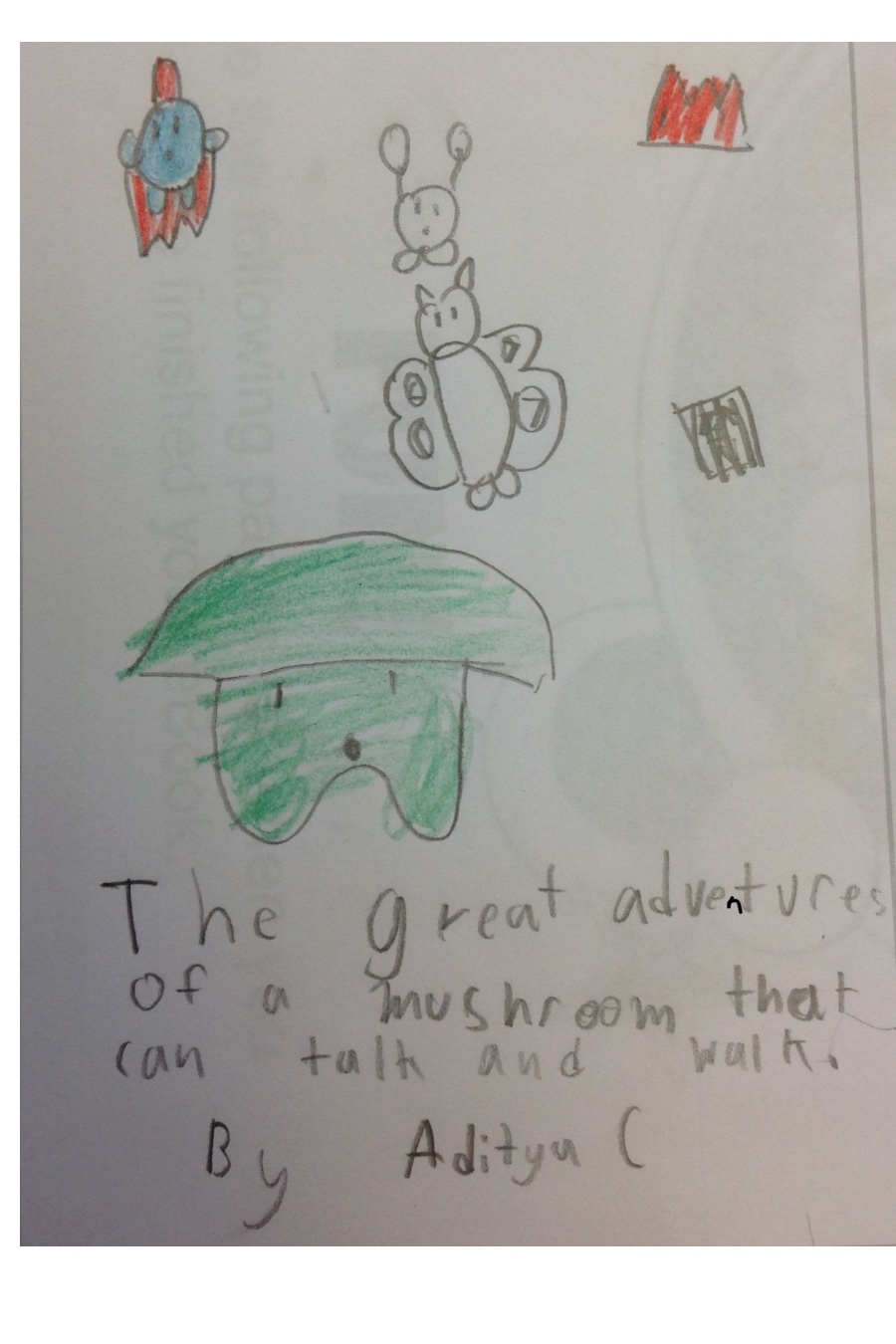 The Great Adventures of a Mushroom that can Talk and Walk by Aditya C